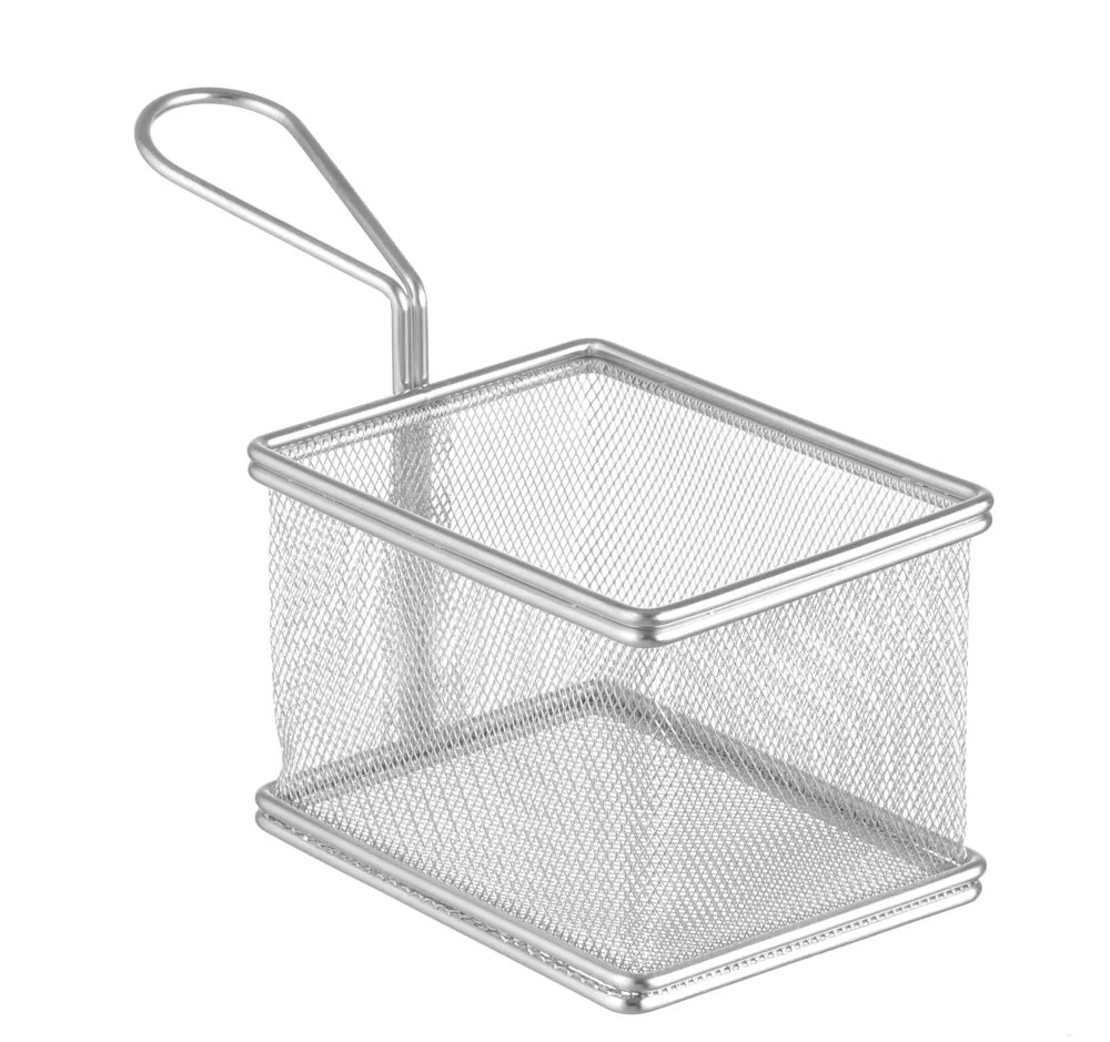 Miniatur-Snack-Frittierkörbe, 125x100x(H)85mm