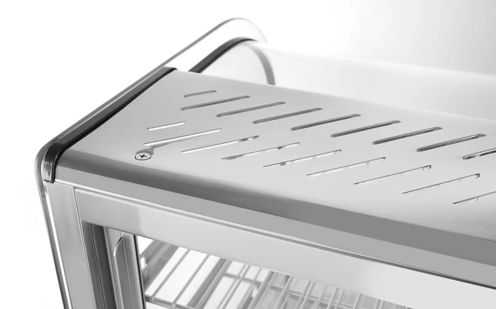 Beheiztes Thekendisplay, 160 Liter, 230V/1500W, 885x570x(H)680mm