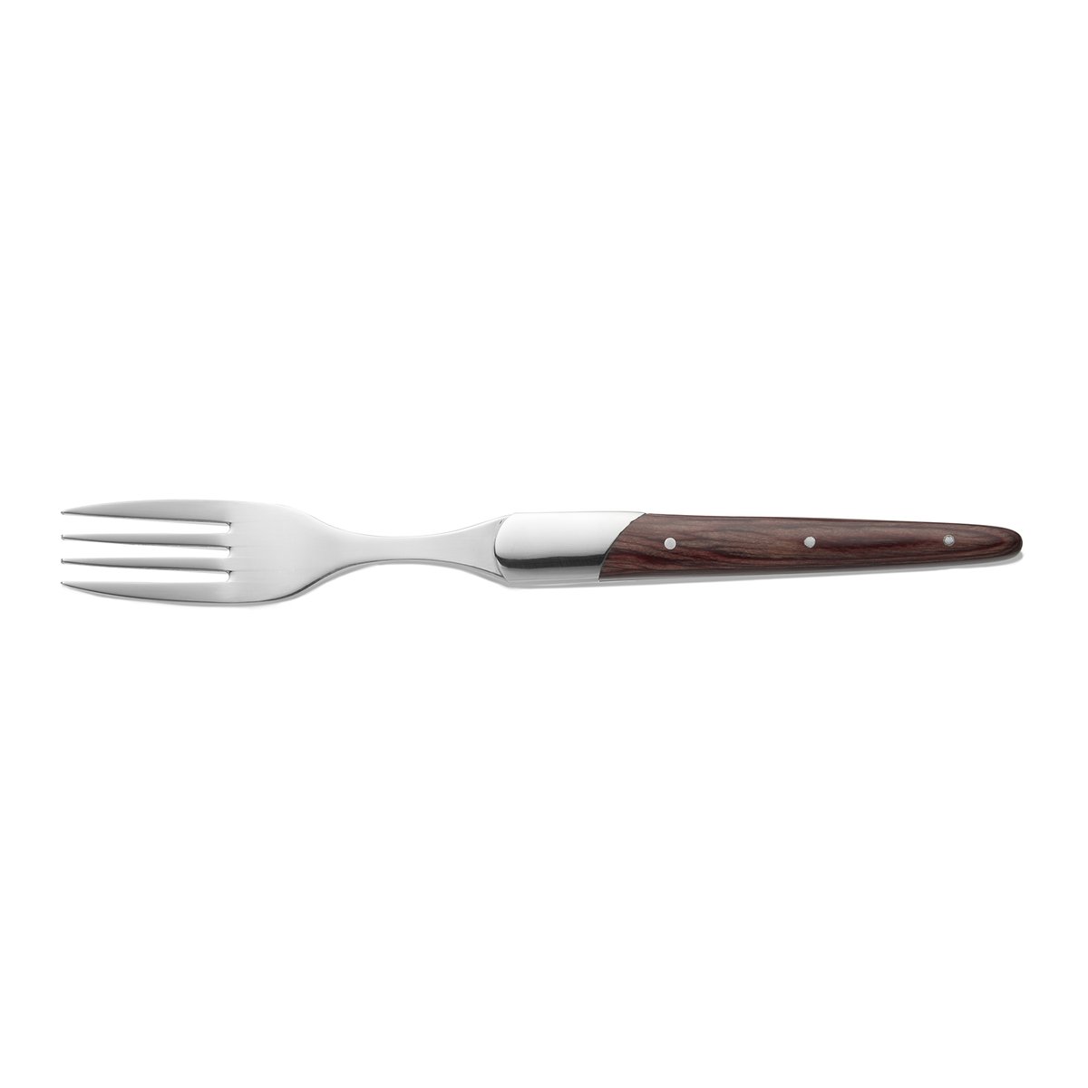 Steakgabel Set CARLOS, mit rotem Pakkaholzgriff, 22,5 cm