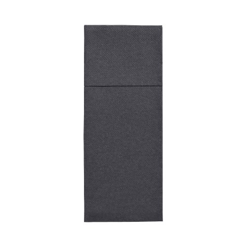 18000 Servietten "ROYAL Collection" 40 cm x 30 cm schwarz mit Besteckfalz