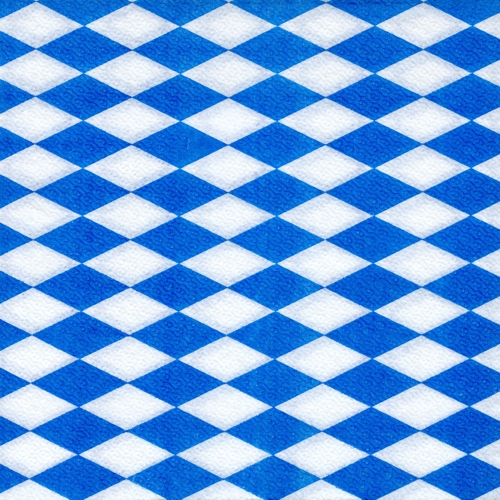 43200 Servietten, 1-lagig 1/4-Falz 33 cm x 33 cm "Bayrisch Blau"