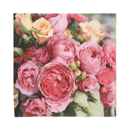 22800 Servietten, 3-lagig 1/4-Falz 33 cm x 33 cm "Romance Antique"