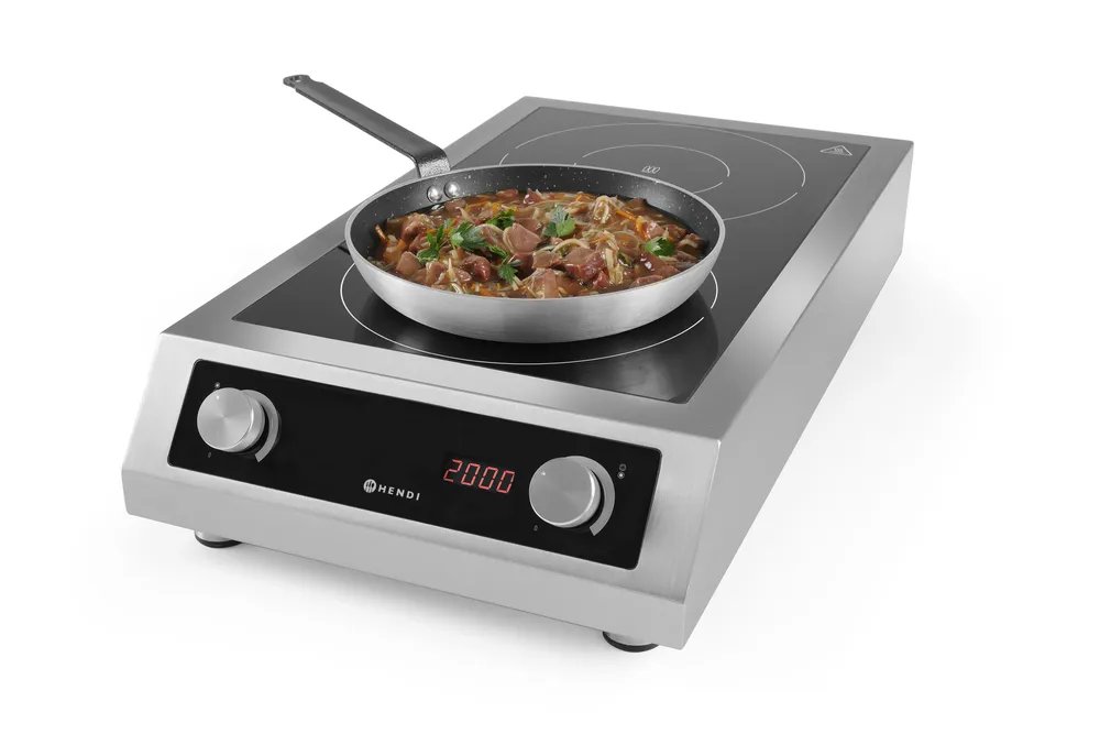 Induktionskocher Modell 7000, Profi Line, 400V/7000W, 405x700x(H)145mm Induktionskocher Modell 7000, Profi Line, 400V/7000W, 405x700x(H)145mm