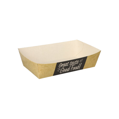 12000 Pommes-Frites-Trays "pure" 3,5 cm x 7 cm x 12 cm "Good Food" mittel