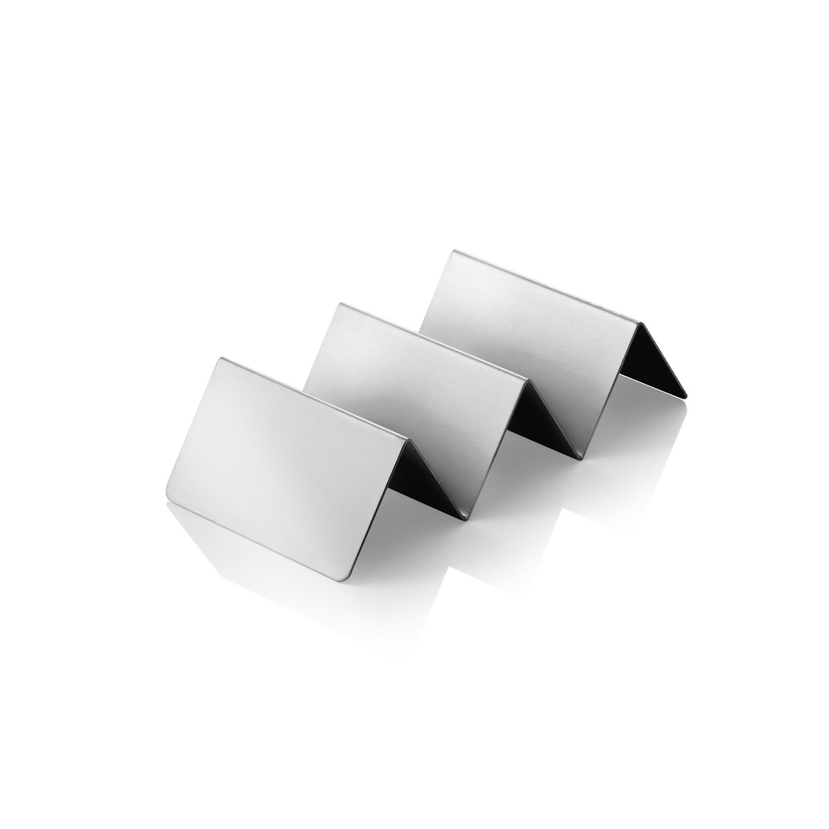 Snackpresenter mit 2 Ablagen, 21 x 10 x 5 cm, Edelstahl Snackpresenter mit 2 Ablagen, 21 x 10 x 5 cm, Edelstahl