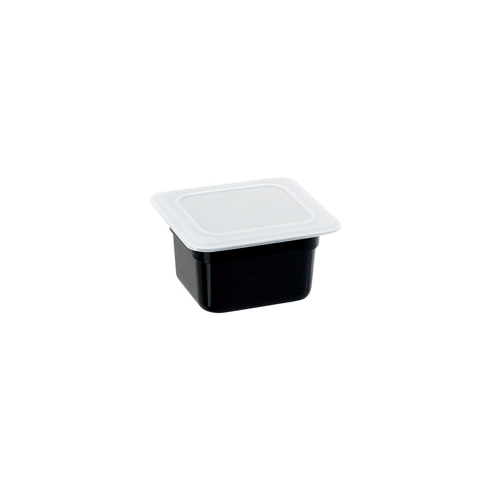 Gastronormbehälter, Serie STANDARD, Polycarbonat, schwarz, GN 1/6 (100 mm) Gastronormbehälter, Serie STANDARD, Polycarbonat, schwarz, GN 1/6 (100 mm)