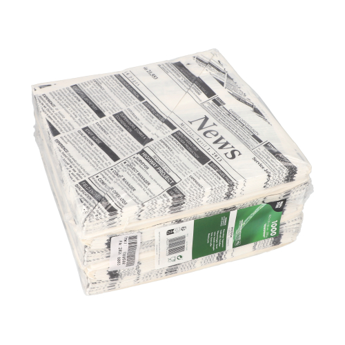 96000 Spitztüten, Pergament-Ersatz 32,5 cm x 23 cm x 23 cm "Newsprint" Füllinhalt 250 g, fettdicht