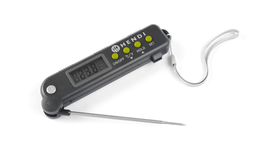 Thermometer mit einklappbarer Sonde, HENDI, 160x40x(H)25mm