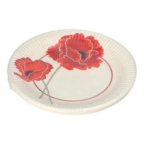 12000 Teller, Pappe rund Ø 23 cm "Poppy"