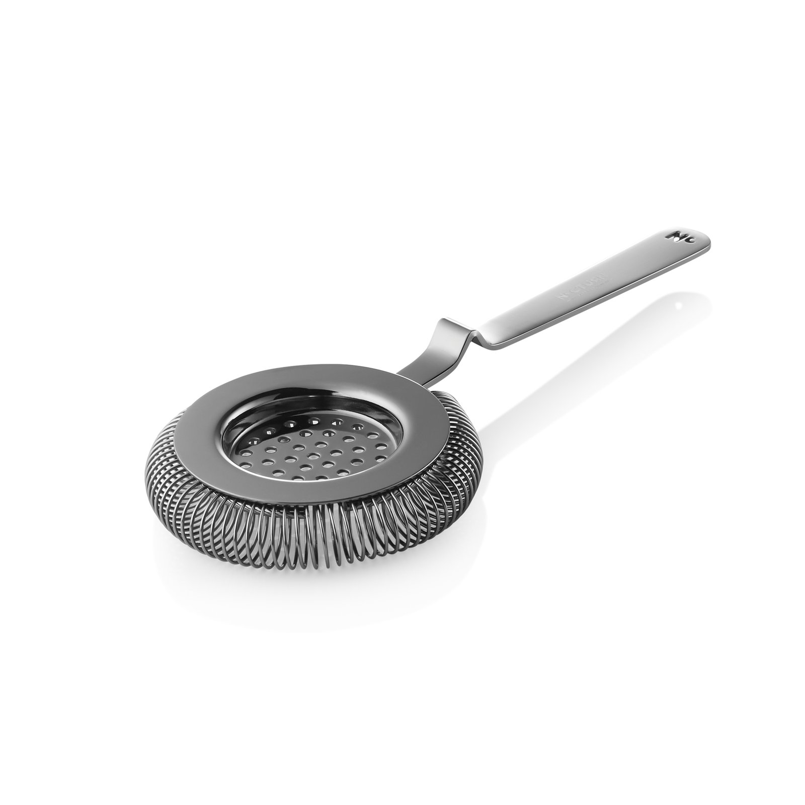 Barsieb NOCTURN mit Feder, Ø 8,5 cm, 20,5 cm, gun metal Barsieb NOCTURN mit Feder, Ø 8,5 cm, 20,5 cm, gun metal