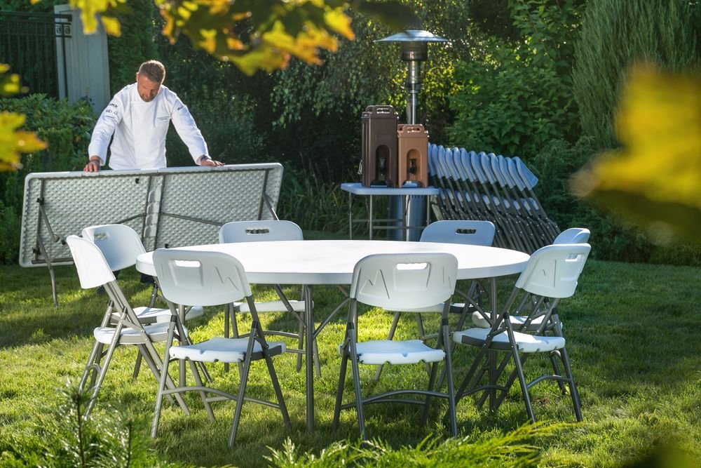 Buffettisch rund klappbar, HENDI, ⌀1500x(H)740mm