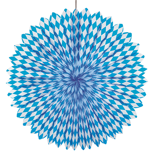 10 Dekofächer Ø 75 cm "Bayrisch Blau" schwer entflammbar 1120 Dekofächer Ø 75 cm "Bayrisch Blau" schwer entflammbar