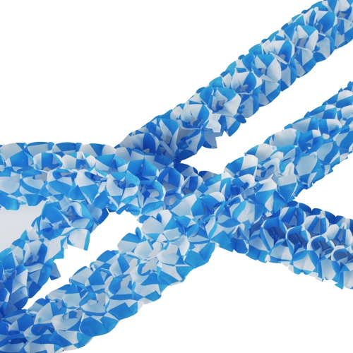 4480 Girlanden, Papier Ø 8 cm · 2 m "Bayrisch Blau - Mini" schwer entflammbar