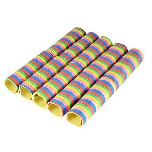3000 Luftschlangen 4 m "Stripes" flammhemmend