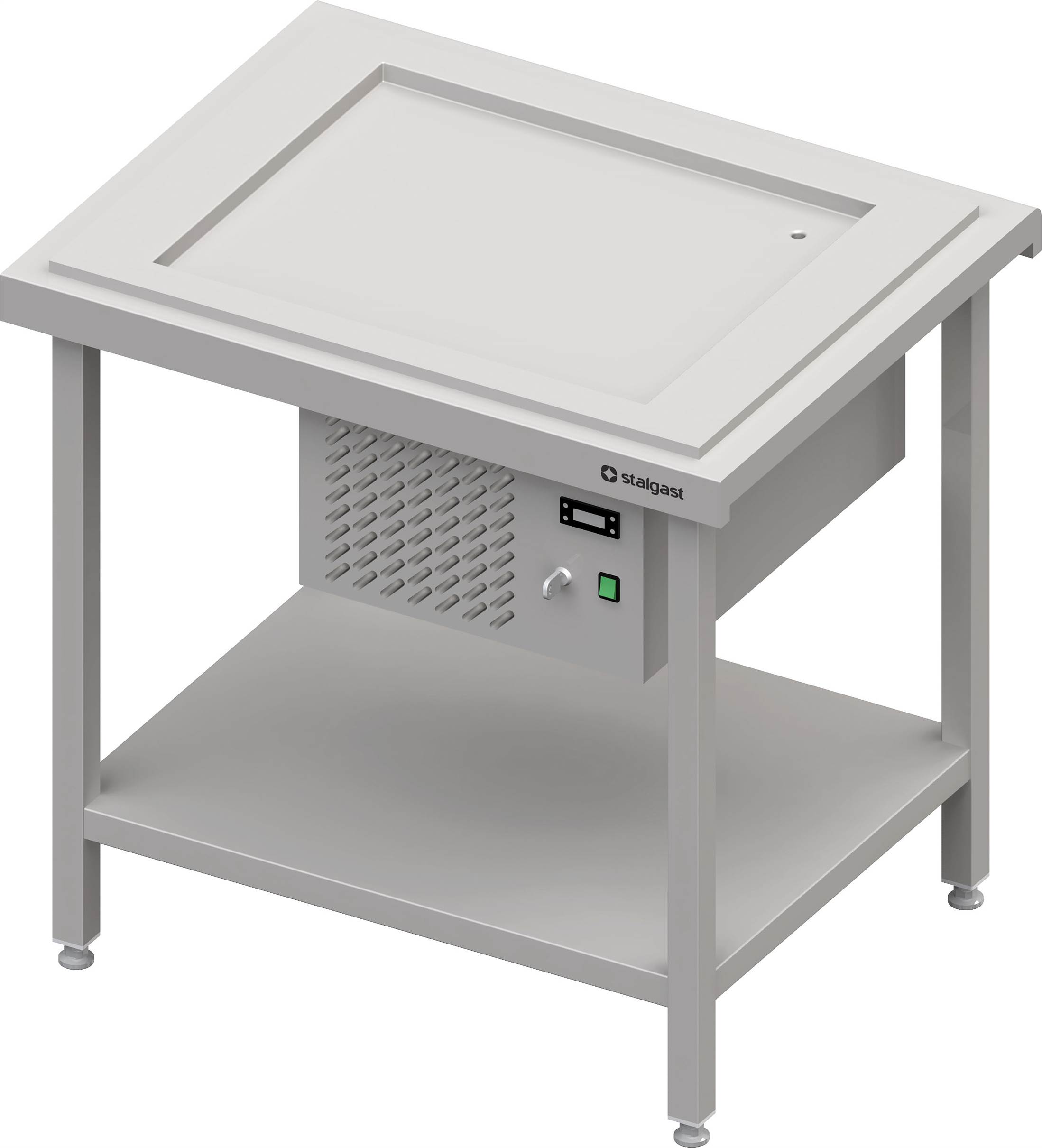 Kaltausgabe mit einer Kühlplatte 2x GN1/1, 920x735x880, Granitabdeckung "Standard G1" Kaltausgabe mit einer Kühlplatte 2x GN1/1, 920x735x880, Granitabdeckung "Standard G1"