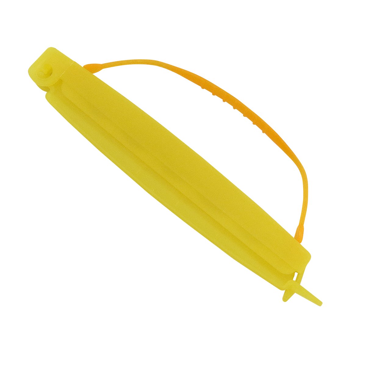 Verschluss-Clip, 285 mm, gelb, mit Griff Verschluss-Clip, 285 mm, gelb, mit Griff