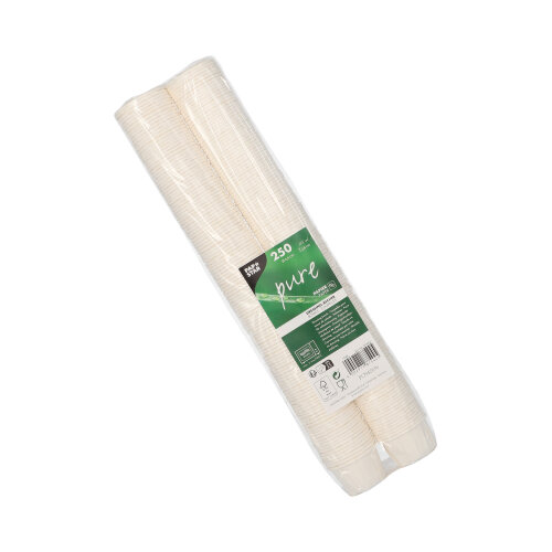 250 Dressingbecher, Papier "pure" rund 25 ml Ø 4,4 cm · 2,8 cm weiss 120000 Dressingbecher, Papier "pure" rund 25 ml Ø 4,4 cm · 2,8 cm weiss