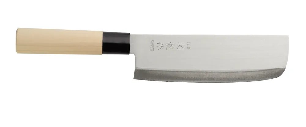 Japanisches Messer Nakiri, Schwarz, (L)290mm