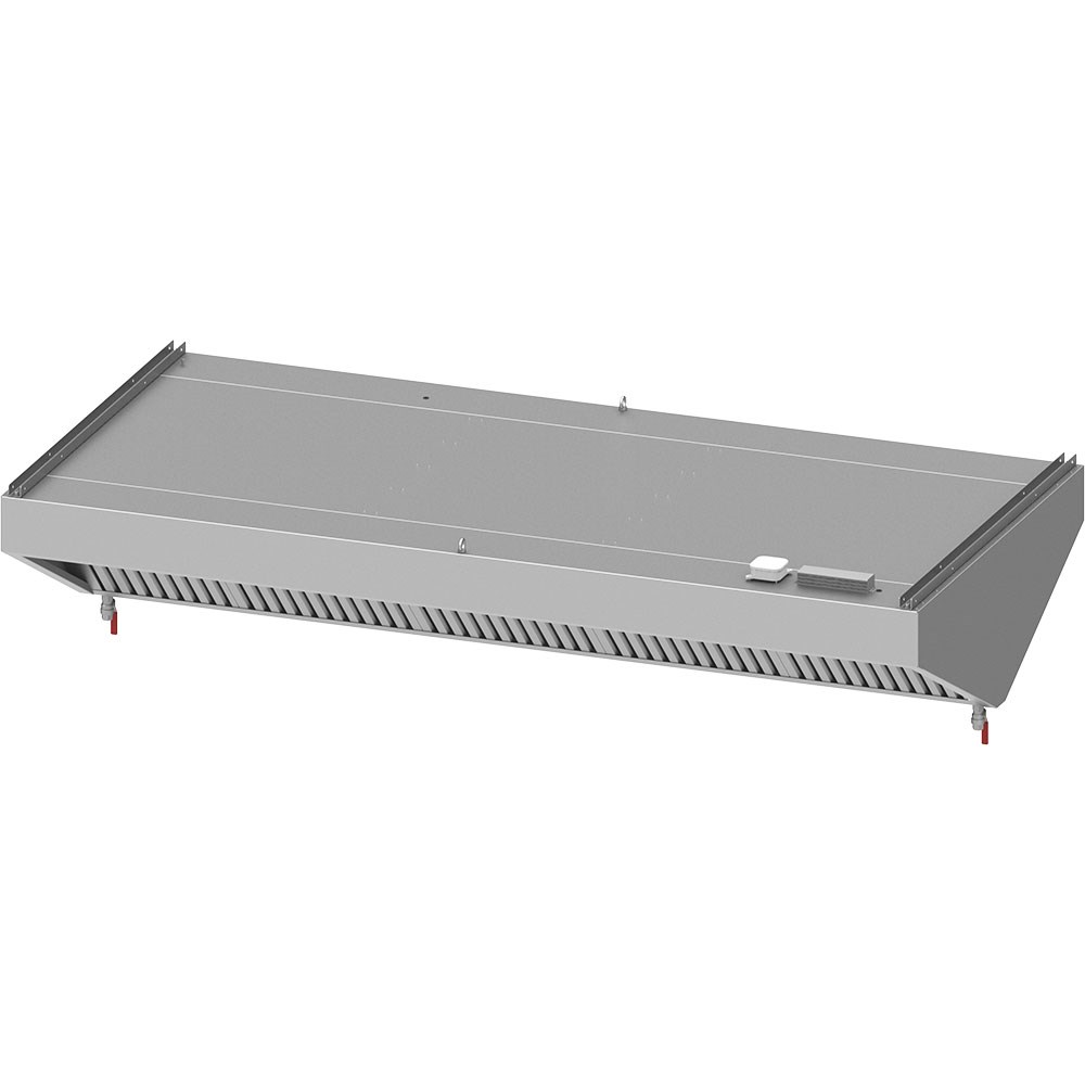 Deckenhaube "Basic Line", Schrägform 2000 mm x 1200 mm mit Flammschutzfilter Typ B Deckenhaube "Basic Line", Schrägform 2900 mm x 1200 mm mit Flammschutzfilter Typ B