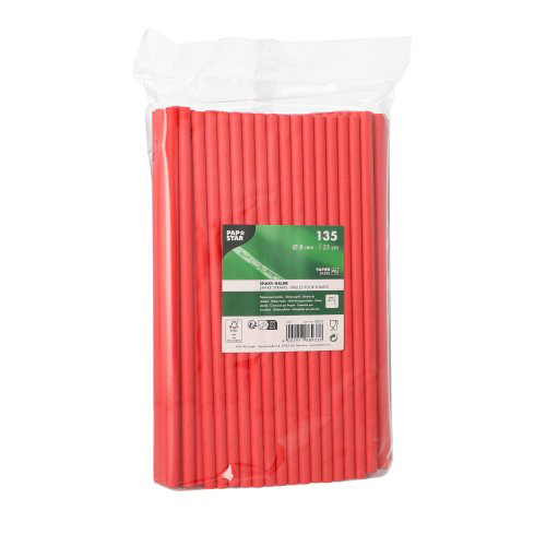 81000 Shake-Halme, Papier Ø 8 mm · 25 cm rot