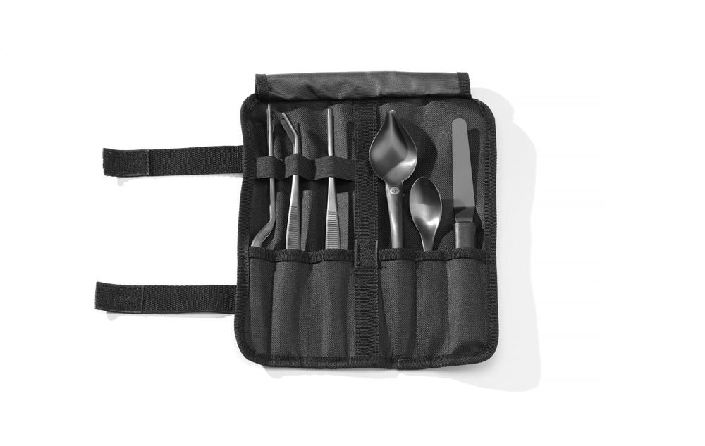 Anrichteset, 6 Stück, schwarz, HENDI, 255x25x(H)100mm