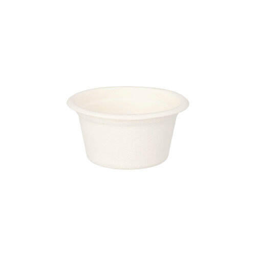 35000 Dressingschalen, Zuckerrohr "pure" 60 ml Ø 6 cm · 3 cm weiss