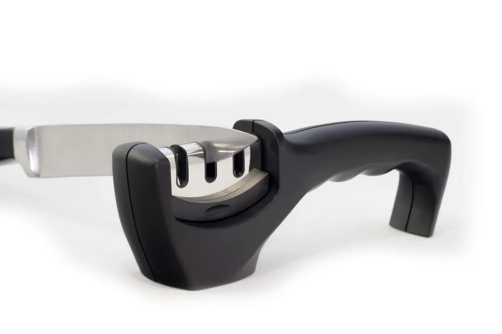 Messerschärfer, Schwarz, 200x46x(H)75mm