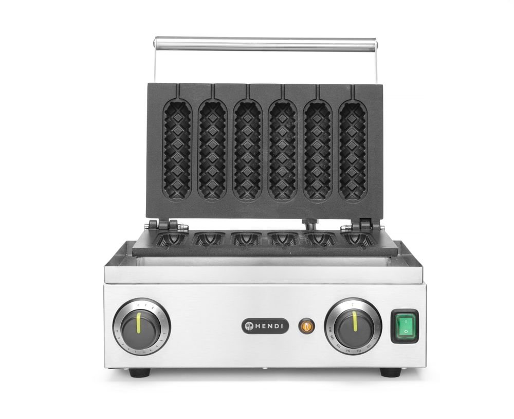 Waffeleisen 'Corn Dog', HENDI, 230V/1550W, 390x378x(H)229mm
