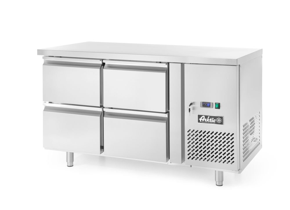 Kühltisch mit 4 Schubladen Profi Line 280L, Arktic, Profi Line, 230V/250W, 1360x700x(H)858mm Kühltisch mit 4 Schubladen Profi Line 280L, Arktic, Profi Line, 230V/250W, 1360x700x(H)858mm
