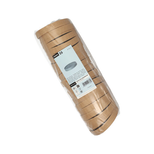 4500 Deckel für Suppenbecher, Pappe rund Ø 9,8 cm · 1,6 cm braun