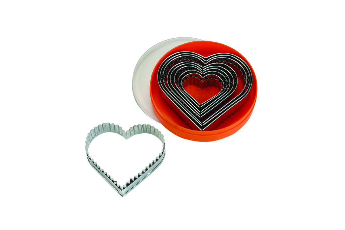 Ausstechersatz Herz,gezackt 9-tlg. Ausstechersatz Herz,gezackt 9-tlg.