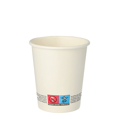 12000 Trinkbecher, Pappe "To Go" 0,2 l Ø 8 cm · 9,2 cm weiss