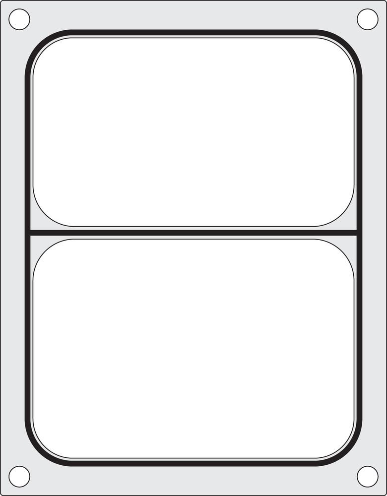Matrize für Versiegelungsmaschine, HENDI, ein zweiteiliger Behälter (227x178 mm)