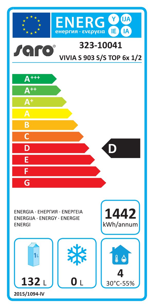 Kühltischmit6Schubladen,VIVIAS903S/STOP6x1/2GN