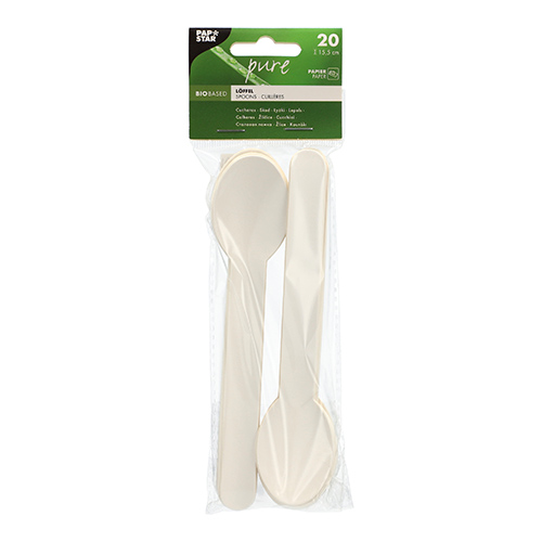 52000 Löffel, Papier "pure" 15,5 cm weiss