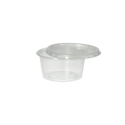 36000 Dressingbecher, PP rund 80 ml Ø 7,1 cm · 3,5 cm transparent