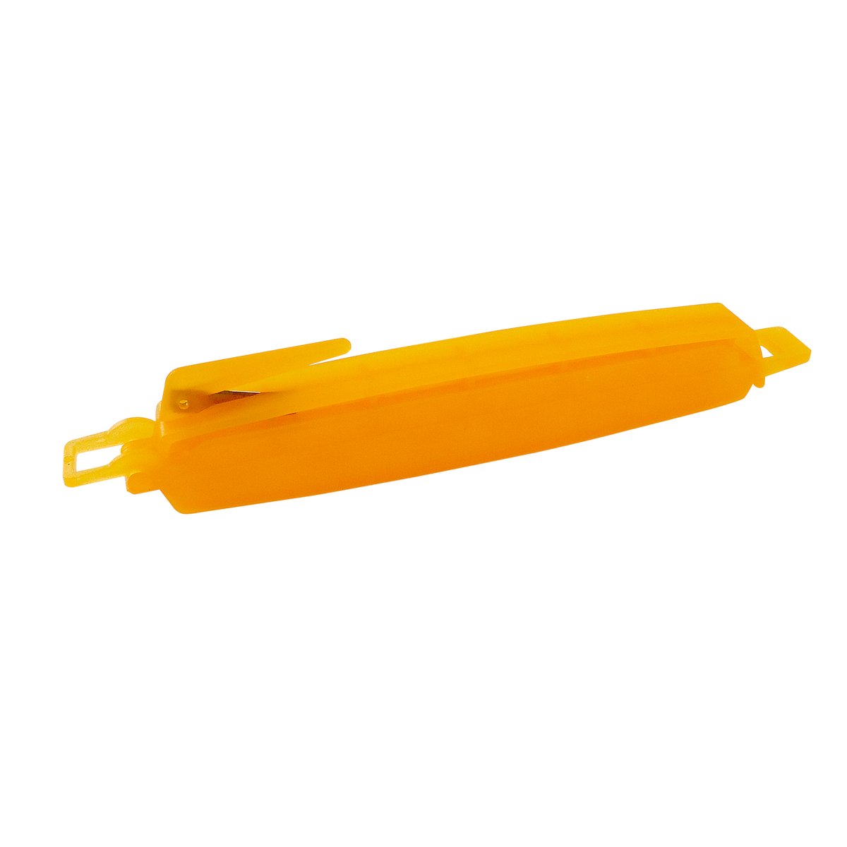 Verschluss-Clip, 125 mm, orange, mit Messer Verschluss-Clip, 125 mm, orange, mit Messer