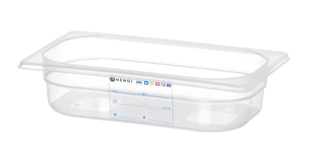 Gastronorm-Behälter 1/4, GN 1/4, 1,8L, Transparent, 265x162x(H)65mm