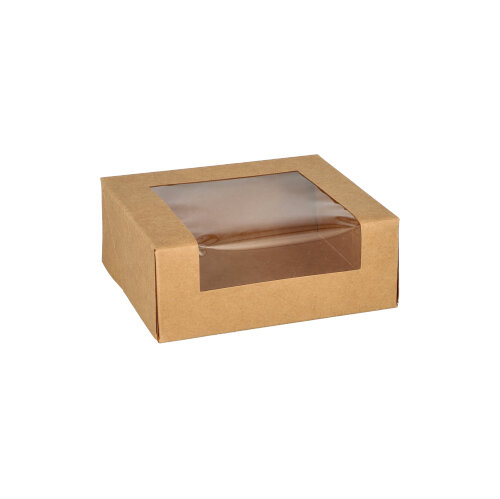 11500 Sushi-Schalen, Pappe eckig 4,5 cm x 12 cm x 10 cm braun