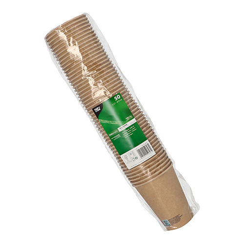 50 Trinkbecher, Pappe 0,3 l Ø 9 cm · 11 cm braun 10000 Trinkbecher, Pappe 0,3 l Ø 9 cm · 11 cm braun