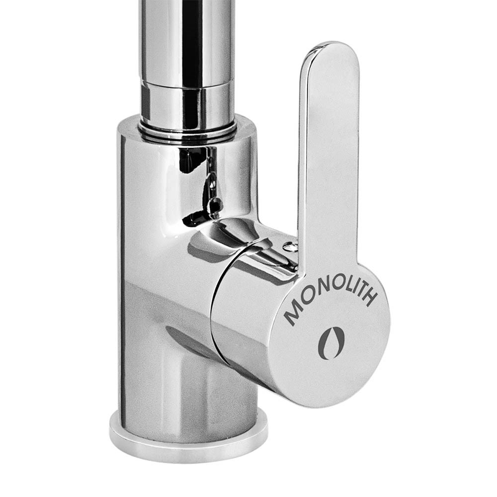 MONOLITH Einloch-Mischbatterie mit flexiblem Hals und Waschbrause
