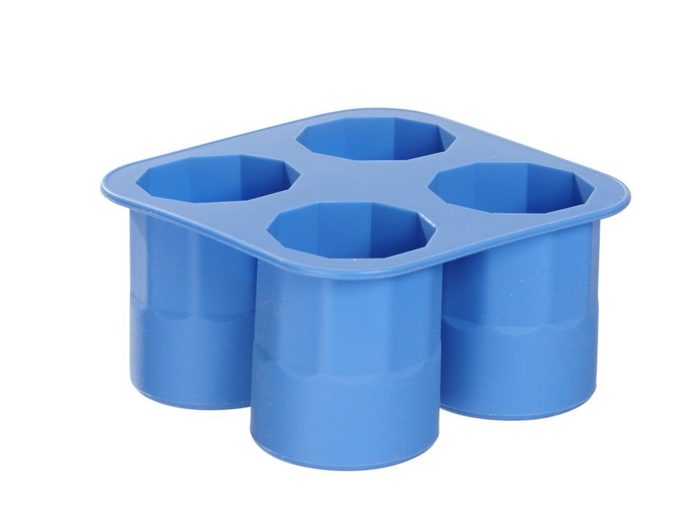 Eiswürfelform, Shotglas, BarUp, Blau, 122x122x(H)60mm