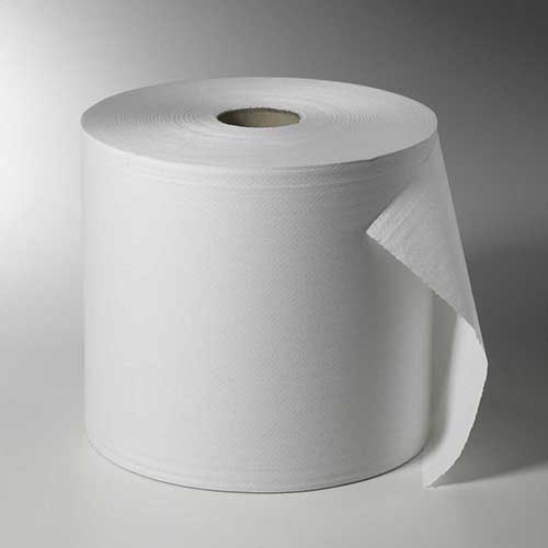 24 Putzrollen, 2-lagig Ø 33 cm · 38 cm x 28 cm weiss 1.500 Abrisse, Hülse Ø 7 cm