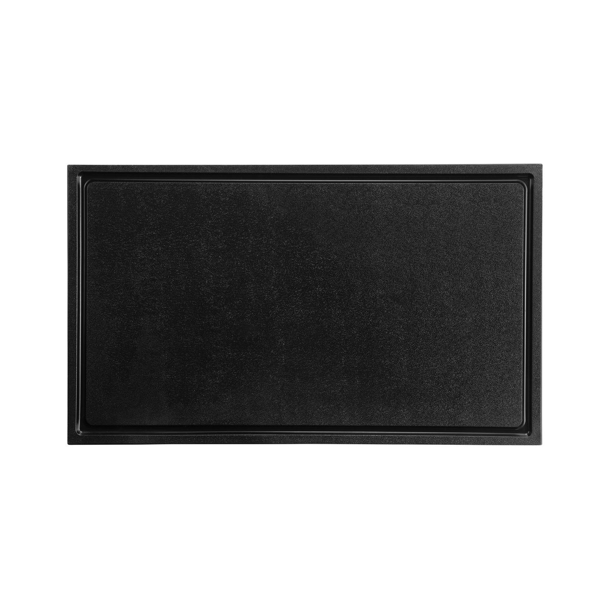 Schneidbrett NOCTURN, mit Saftrille, 50 x 30 x 2 cm, schwarz, Polypropylen