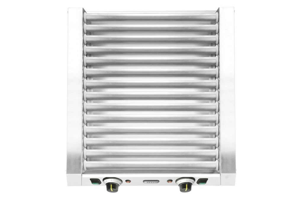 Rollengrill – 2 Zonen, 14 Rollen, 230V/1230W, 566x640x(H)192mm