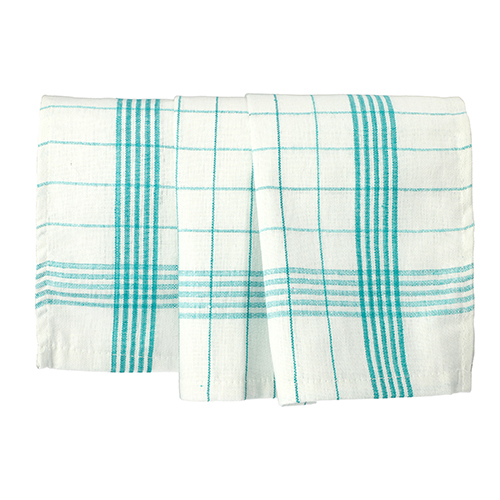 3200 Geschirrtücher 70 cm x 50 cm weiss/blau "Baumwolle"