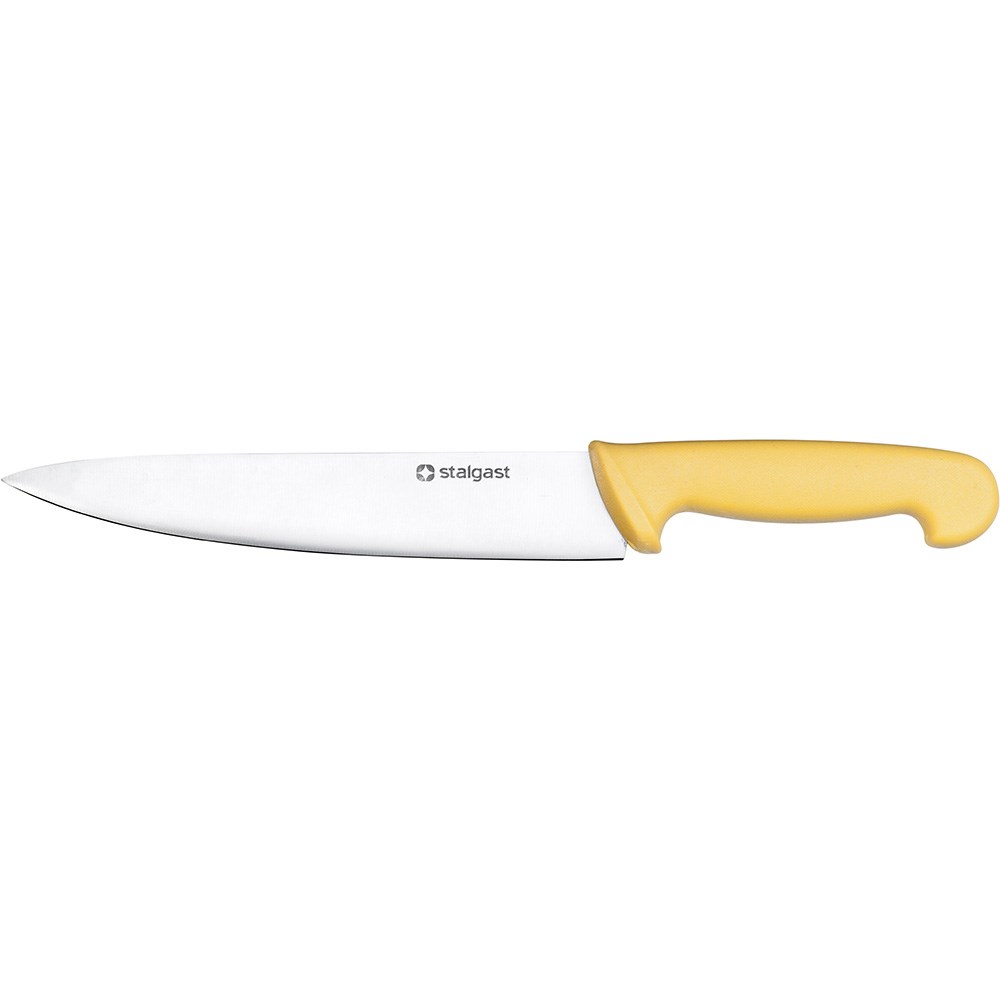 Stalgast Küchenmesser, HACCP, Griff gelb, Edelstahlklinge 22 cm Küchenmesser, HACCP, Griff gelb, Edelstahlklinge 22 cm