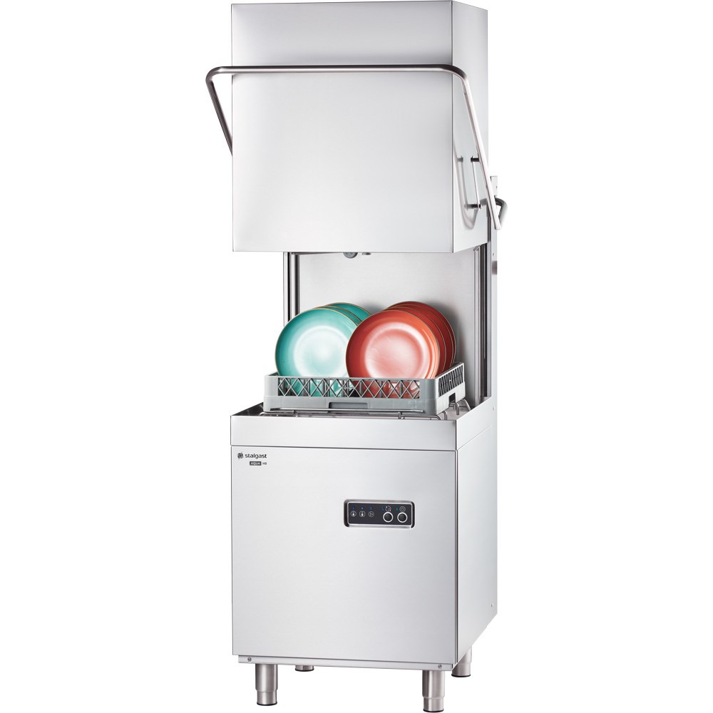 Haubenspülmaschine Aqua H3 inkl. Klarspülmittel- und Reinigerdosierpumpe, 400V, 6,8 kW Edelstahl Haubenspülmaschine Aqua H3 mit Klarspülmittel- und Reinigerdosierpumpe