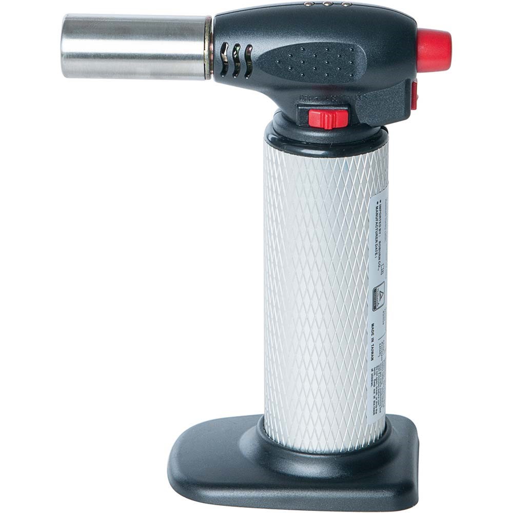 Gasbrenner / Karamellisierer, für ca. 75 Minuten Betrieb, nachfüllbar, 0,04 Liter