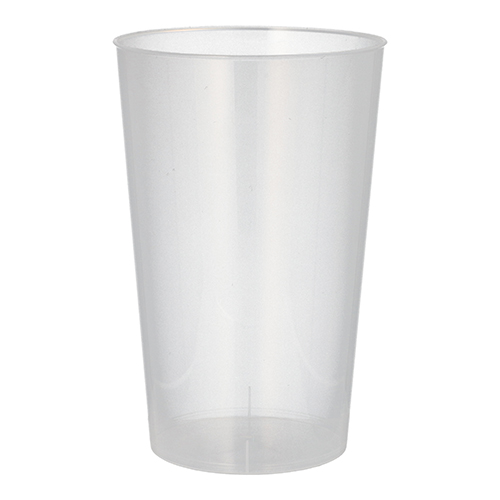 3840 Mehrweg-Trinkbecher PP 0,5 l Ø 9,1 cm · 14 cm transluzent unzerbrechlich